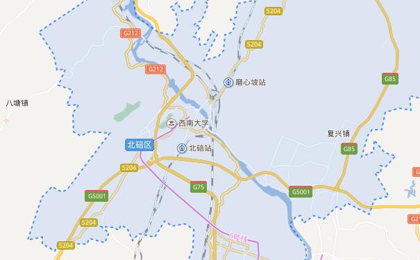 成都到重庆北碚区物流专线可将货物送到的服务地区