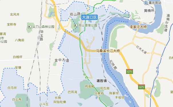 成都到重庆大渡口物流专线可将货物送到的服务地区