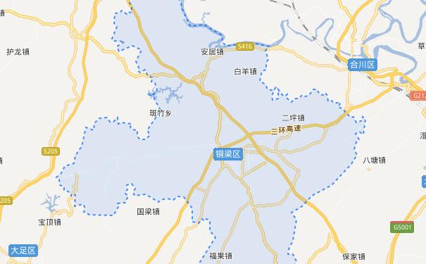 成都到重庆铜梁区物流专线可将货物送到的服务地区
