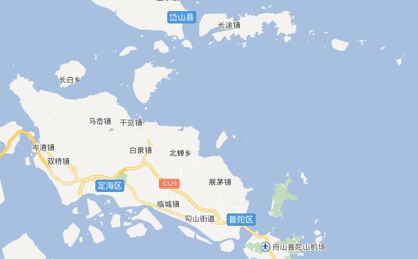 成都到舟山物流专线可将货物送到的区域